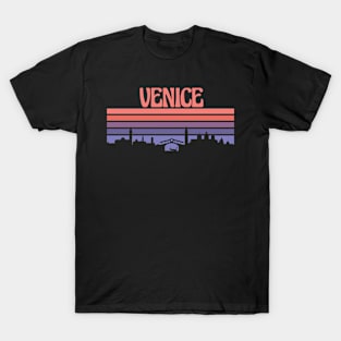 Venice City Skyline Sunset T-Shirt